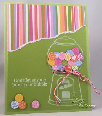 Burst Your Bubble
All supplies from The Stamps of Life April Card Kit except for the following items which were also used:
Stamps:  bubblegum4me from The Stamps of Life
Dies:  Bubblegum Dies from The Stamps of Life
Ink:  Color Box

Keywords: April 2015 Card Kit bubblegum4me