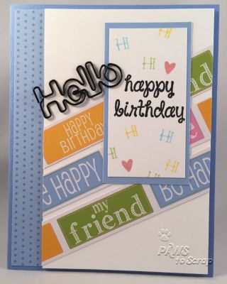 Happy Birthday
All supplies from The Stamps of Life April Card Kit except for the ink which was from Close To My Heart

Keywords: April Card Kit