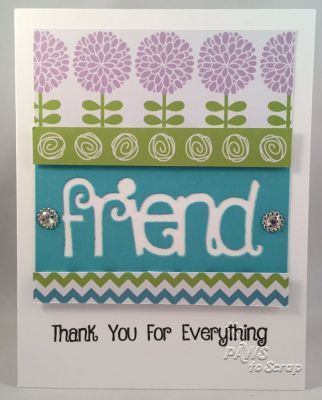 Friend
Card created using supplies from The Stamps of Life July Card Kit, along with Hero Arts Ink

