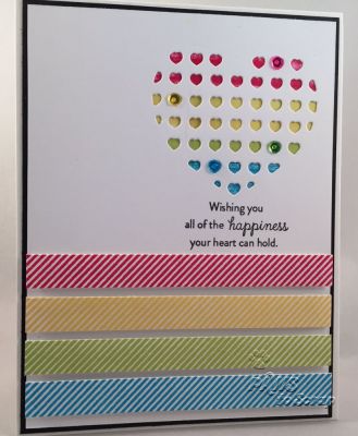 Wishing You Happiness
Created this card using the Love/Heart Dies.  
