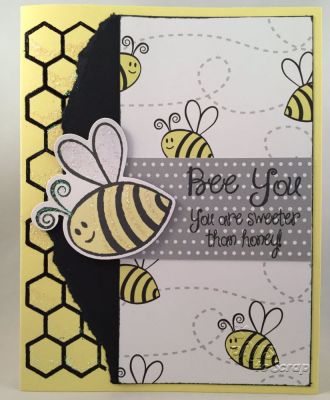 Bee You
Supplies Used - Bee You
Stamps:  cSupplies Used - Bee You
Stamps:  bee4me, background4bees, hive4bees (The Stamps of Life)
Ink: Black (Hero Arts)
Paper:  Cardstock and Pattern Paper (The Stamps of Life)
Accessories:  Bee Dies (The Stamps of Life), Action Wobble, Diamond Stickles
 (The Stamps of Life)
Ink: Black (Hero Arts)
Paper:  Cardstock and Pattern Paper (The Stamps of Life)
Accessories:  Bee Dies (The Stamps of Life), Action Wobble, Diamond Stickles

Keywords: bee4me background4bees hive4bee