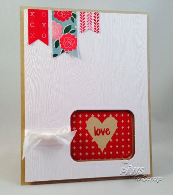 Love
Card created with December's Stamp of the Month.  
Keywords: Valentine