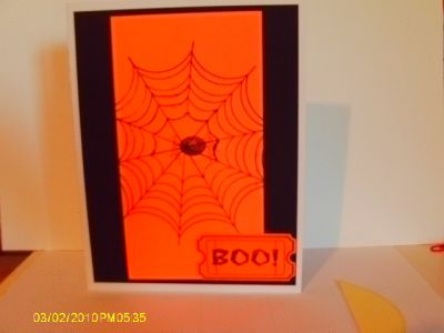 Used the Web4Us stamp set and the ticket2stamp set and the BOO from the solids4Halloween
