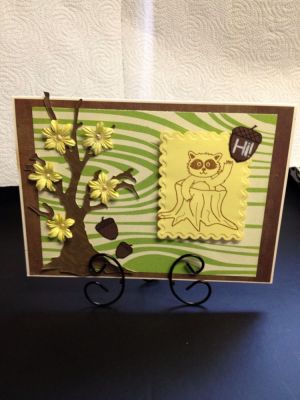Used Sizzix tree die and Prima Flowers. Paper is MME and recollection. 
