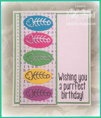 *Purrfect Birthday
Keywords: Judy Rozema cat2stamp