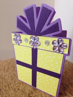 Birthday Gift
I embellished with gems and glitter. 
