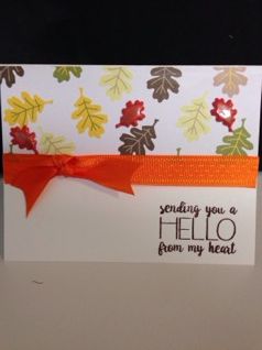 Autumn Hello
Quick card.
