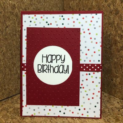 Embossed Dotted Birthday

