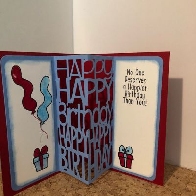 Happy Birthday 
I made this card from the techniques taught at TSOL class in Orlando. 
