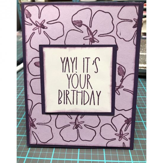 Twisted Pop-Up Card
I used plum and pixie card stock. Created my own pattern paper. When card is opened it twists and pops up. Made for my sister. 
