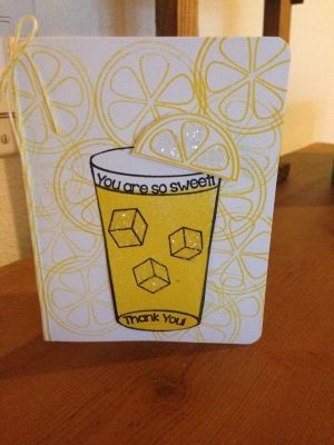 Thank You Card
Can never have to many thank you cards handy. Very cute for summer thank yous 
