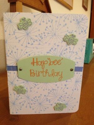 Birthday Card
My daughter surprised me with this card for my birthday. She enjoyed using the SOL inks, paper and of course stamps. 
