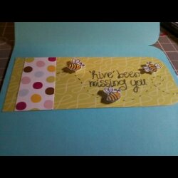 inside of the card
