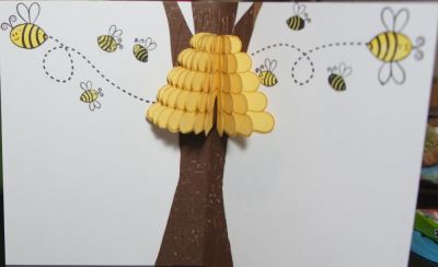 Hap-bee Birthday (inside of card) 
