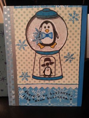 Snow Globe 
Penguin in a ball :) 
