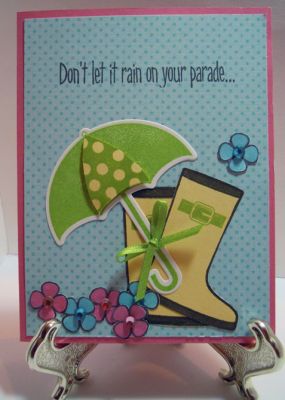 It's not raining on my parade. :)
