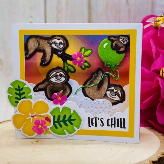 Let's Chill
Keywords: 5x7shadowboxdies borderdies tropical2stamp
