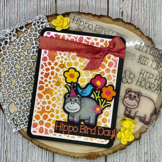 Hippo Bird Day
Keywords: background dies late4birthday