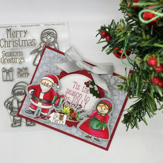 Santa and Mrs. Clause Pudgies HSN

