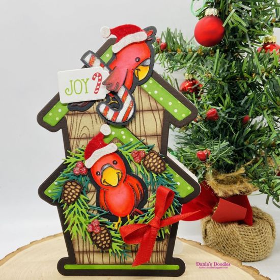 Christmas Joy 
Keywords: birds2stamp pinecones2stamp hats4critters christmas2build