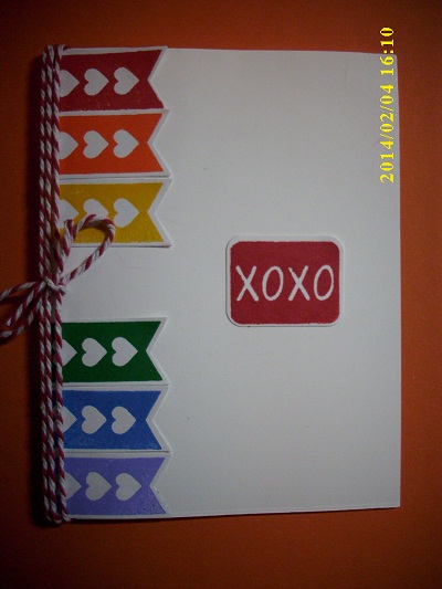 Saw Sugargem's card and copied part of it. 
Keywords: Sampler2Love, SOL inks, SOL dies