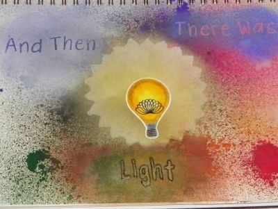 Giving Art Journaling a Try
When I first saw the baloon die I thought it looked like a light bulb. Sometimes you need to look outside the die.
