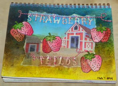 Strawberry Fields
Trying some more art journaling.
