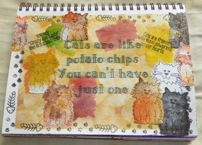 Like Potato Chips Art Journal Page.
