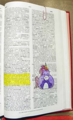 Unicorn
My first try at Dictionary Journaling
