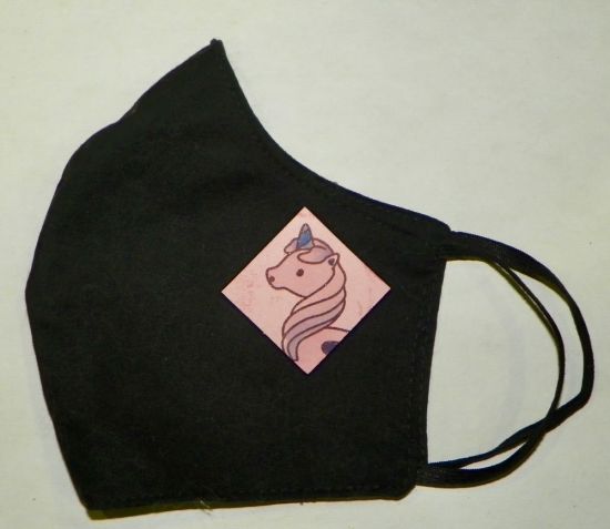 The Unicorn
I used just the head of the unicorn floatie to decorate this mask.
Keywords: Unicorn