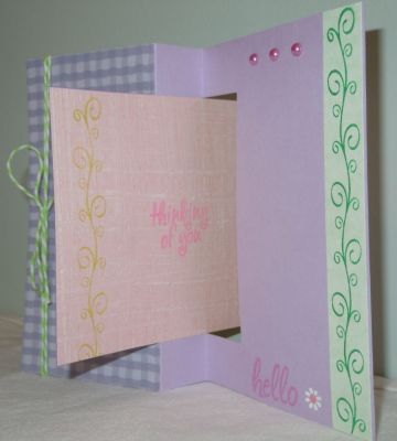 Embossed Flower Squares Back
