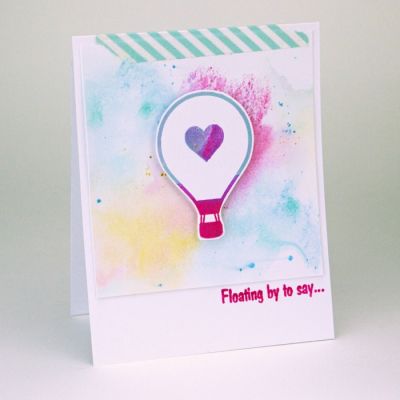 Watercolor Background Balloon
