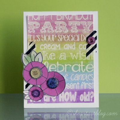 Neon Birthday!
Here's a fun emboss resist technique card I made! First, I heat embossed the the birthday4subway in white on white cardstock, then I laid down 4 different colors of gelatos (tropical set), and blended with a waterbrush! Then, I embellished with washi tape, buttons, and Amy Tangerine Patterned Paper!
Keywords: birthday4subway, emboss resist, dmc, design memory craft, faber-castell, gelatos, washi, neon, birthday
