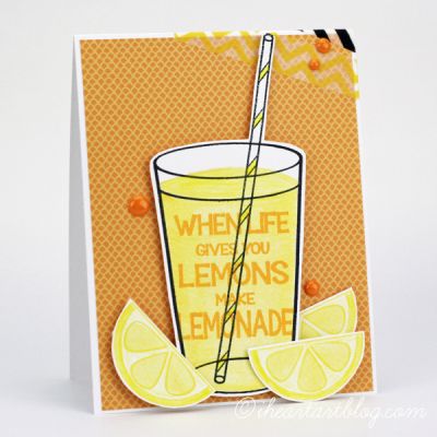 A Tall Glass
Here's a card I created using some of the coordinating stamps from the Lemonade sets!
Keywords: lemonade2drink morelemonade2stamp