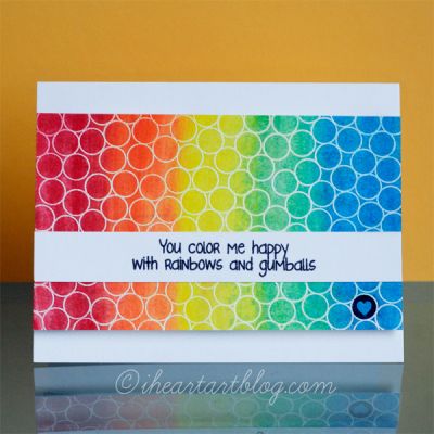 Happy Rainbow
Here's a fun rainbow card I made with the gum background!
Keywords: moregum4me, gum4backgrounds