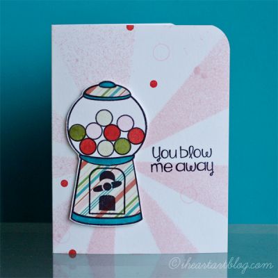 You Blow Me Away!
Here's a card I created using The Stamps of Life Inks and Sprays! The mask I used for the card background is from Studio Calico.
