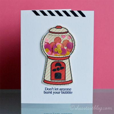 Sequin Shaker Card
Here's a fun shaker card with sequins!
Keywords: encouragement, sequins, shaker card