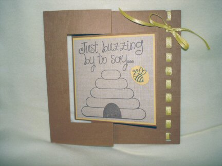 Hap-Bee Birthday Card - Outside
