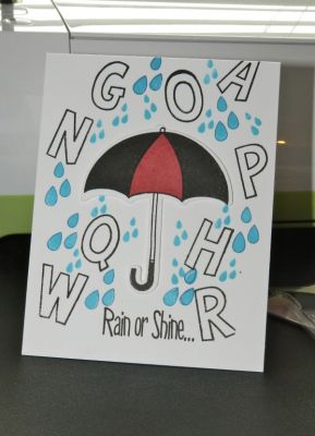 Rain or Shine
Card using umbella4you and outline4letters
