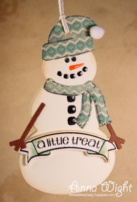 snowman gift tag
