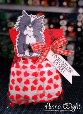 Kitty Valentine Treat Topper
