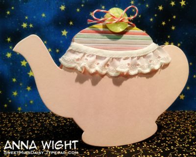 Teapot Shape Card
The large teapot die in this set is wonderful for making shape cards! It's a perfect size!
