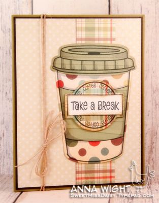 Take a Break!
Features the large coffee die and the coffee label die
Keywords: coffee4two die