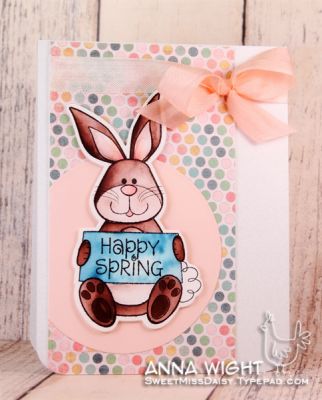 Watercolored Spring Bunny
I watercolored the bunny using Stephanie Barnard re-inkers. 
Keywords: bunny4easter