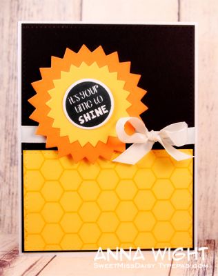 Shine!
Zig Zag Circle Dies, Award2Stamp, Mini Hexagon Background
