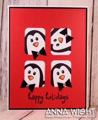 Framed Penguins
Used the Sampler2Love dies to create this fun window card, with peeking penguins! :)
