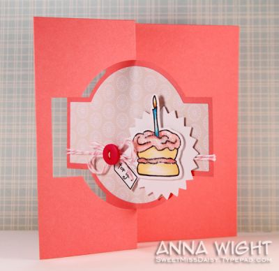 Cake For You
I used the cake from the Birthday4Cookie set, along w/ the coordinating die, and the fancy flip-it to create this cute birthday card.
Keywords: Sizzix Flip-its Cards
