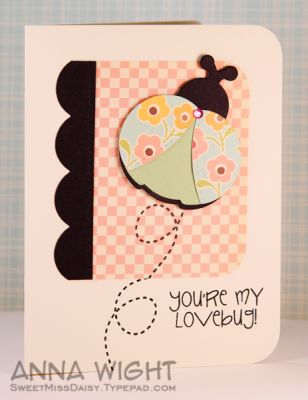 LoveBug
I love having ladybug dies! Making super cute ladybugs using just dies and patterned paper is so quick and easy!
