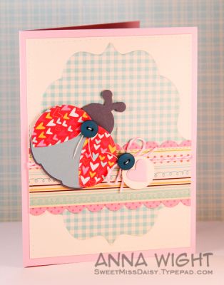 Super Cute LadyBug! :)
I love having ladybug dies! Making super cute ladybugs using just dies and patterned paper is so quick and easy!
