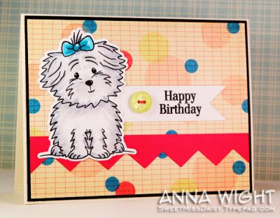 Birthday Cookie with Dot BG
Cookie stamp/die, circles to create the stamped background, and sentiment from trains2stamp.
